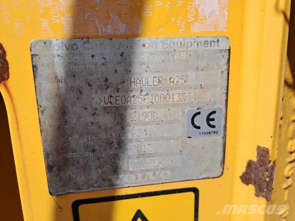 Volvo A25F Artikulētie pašizgāzēji