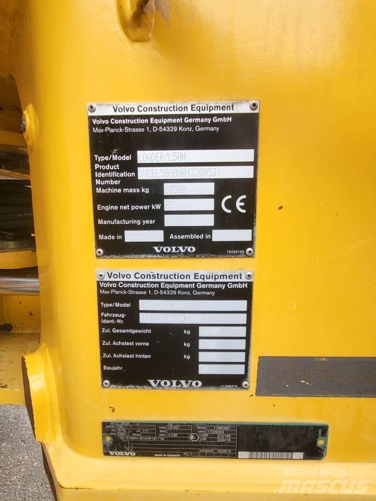 Volvo L 50 H Iekrāvēji uz riteņiem