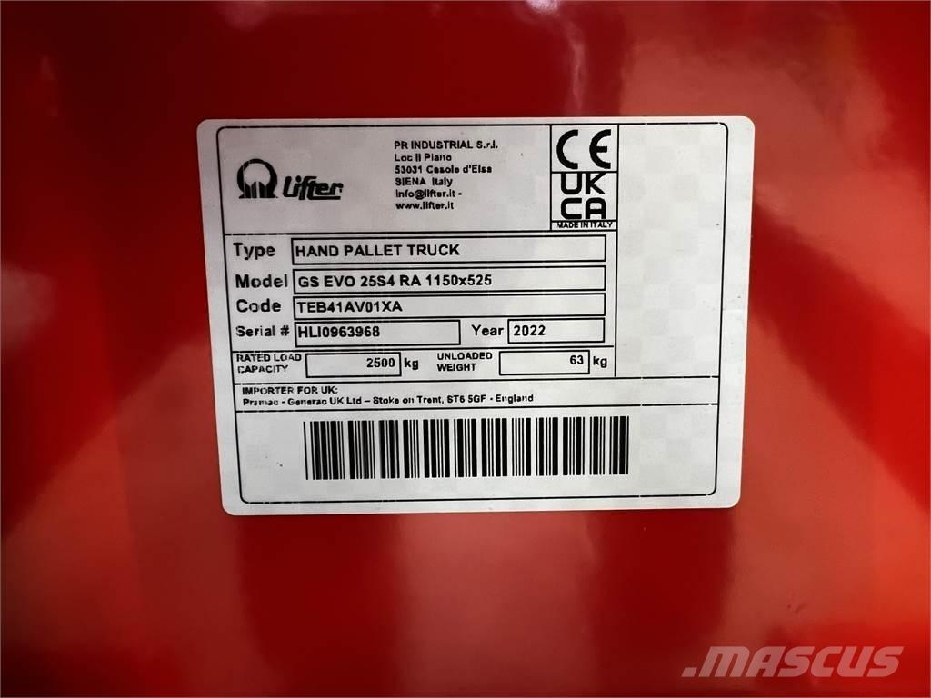 Pramac GS EVO 25 Rati palešu pārvadāšanai