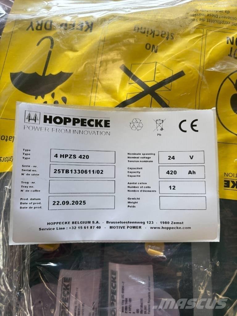 Hoppecke 4HPZS420 Baterijas