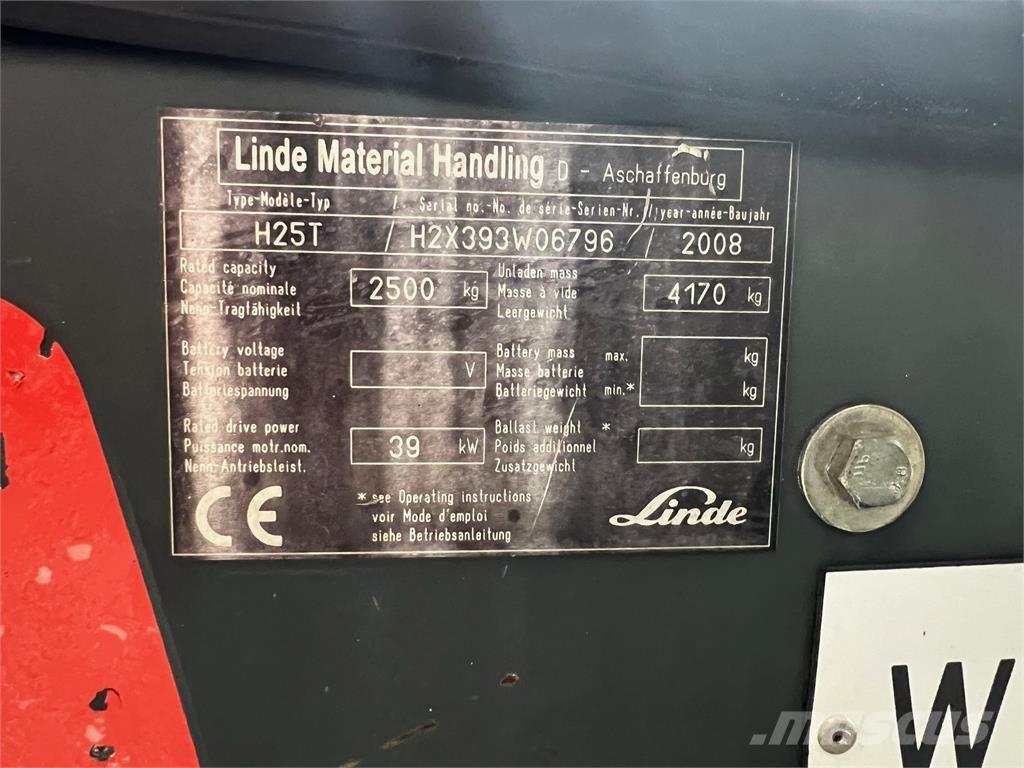 Linde H25T LPG tehnika