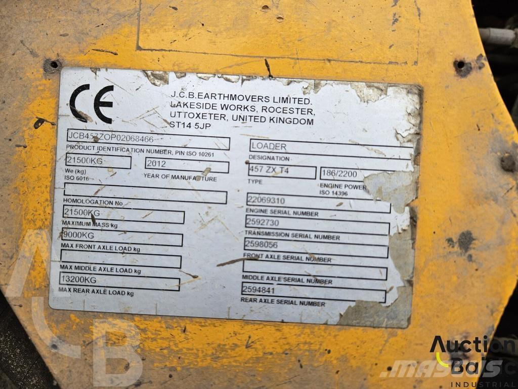 JCB 457 ZX Iekrāvēji uz riteņiem
