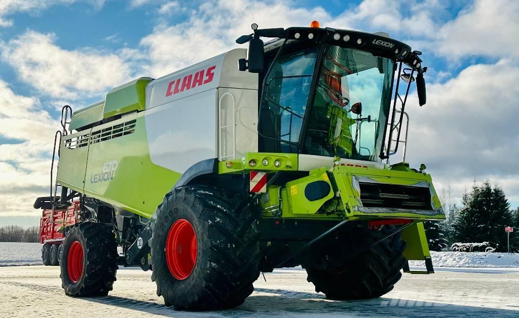 CLAAS Lexion 670 Ražas novākšanas kombaini