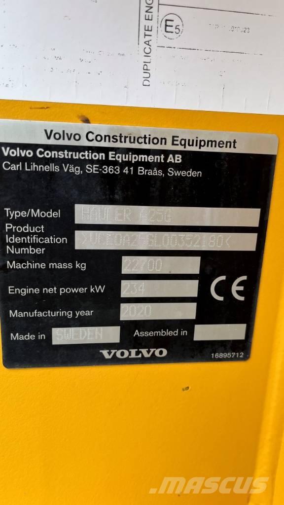 Volvo A25G Karjeras kravas automašīnas