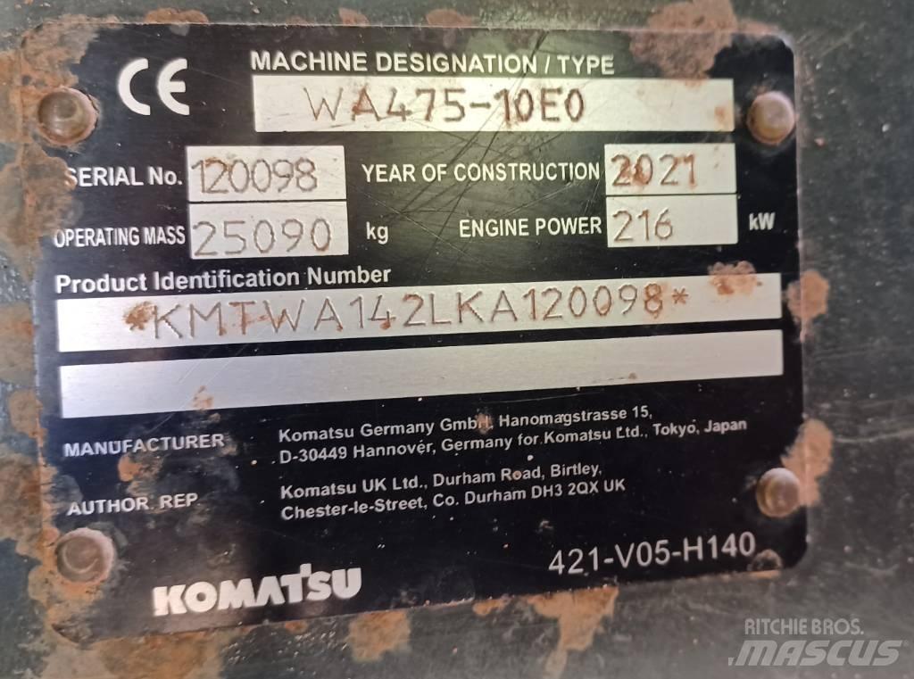 Komatsu WA 475-10E0 Iekrāvēji uz riteņiem