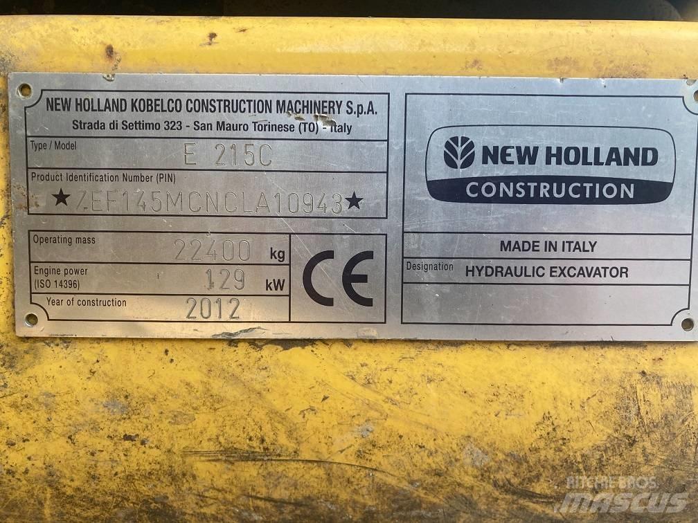 New Holland E 215 C Kāpurķēžu ekskavatori
