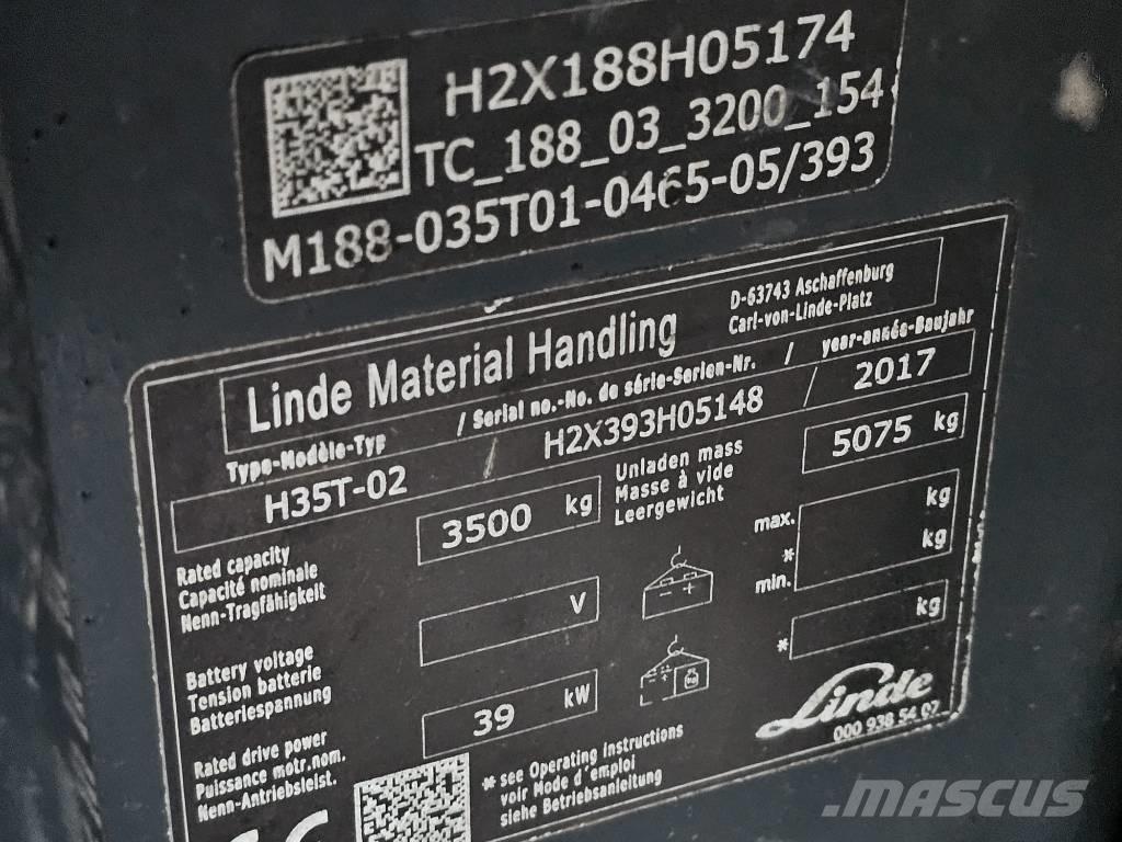 Linde H35T-02 LPG tehnika