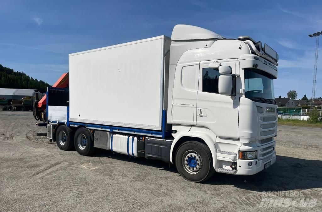 Scania R 520 Smagās mašīnas ar celtni