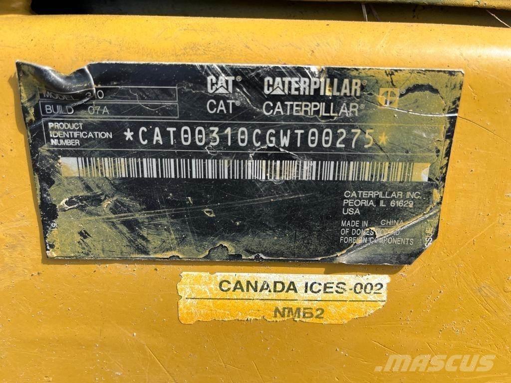 CAT 310 Kāpurķēžu ekskavatori