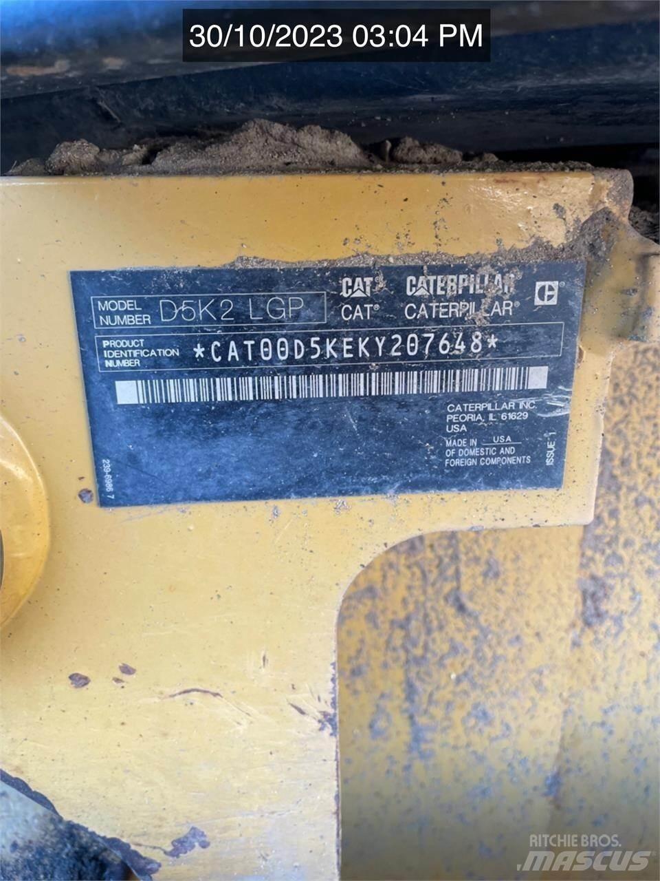 CAT D5K2 LGP Kāpurķēžu buldozeri