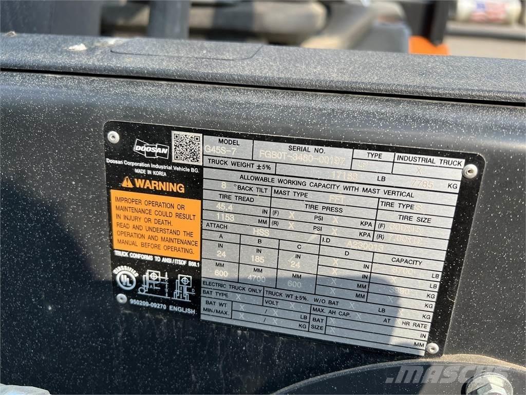 Doosan G45S-7 Autokrāvēji - citi