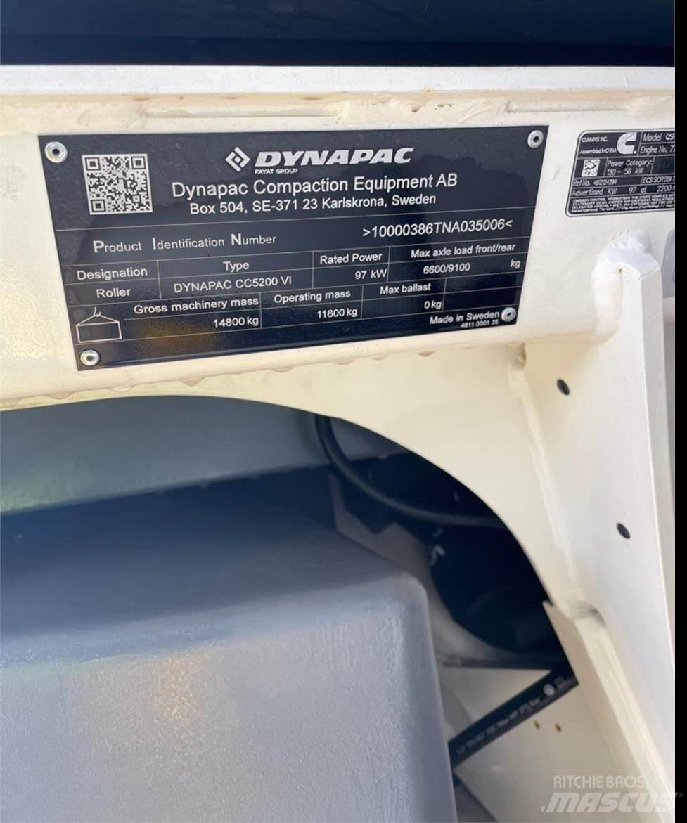 Dynapac CC5200 VI Divvalču grunts veltņi