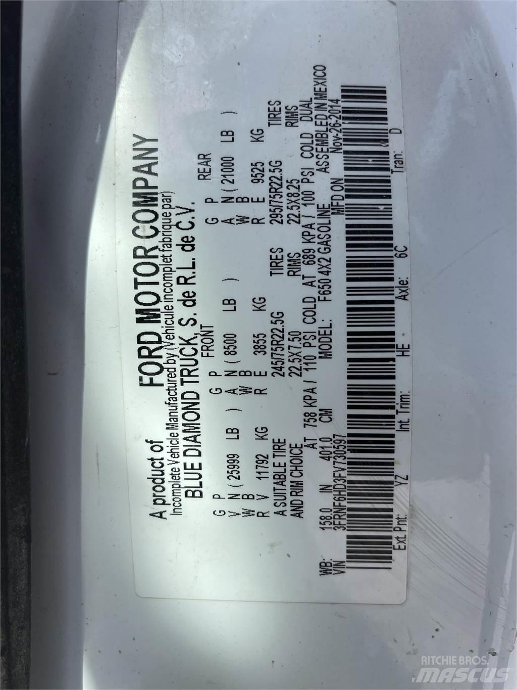 Ford F650 XL SD Ūdens mašīnas