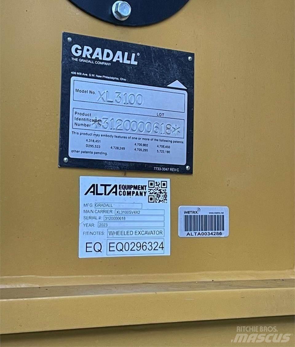 Gradall XL3100 V Ekskavatori uz riteņiem