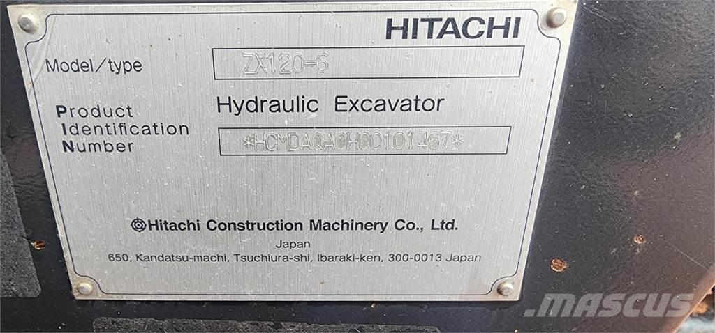 Hitachi ZX120-6 Kāpurķēžu ekskavatori