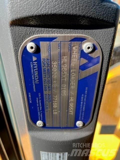 Hyundai HL965XT Iekrāvēji uz riteņiem