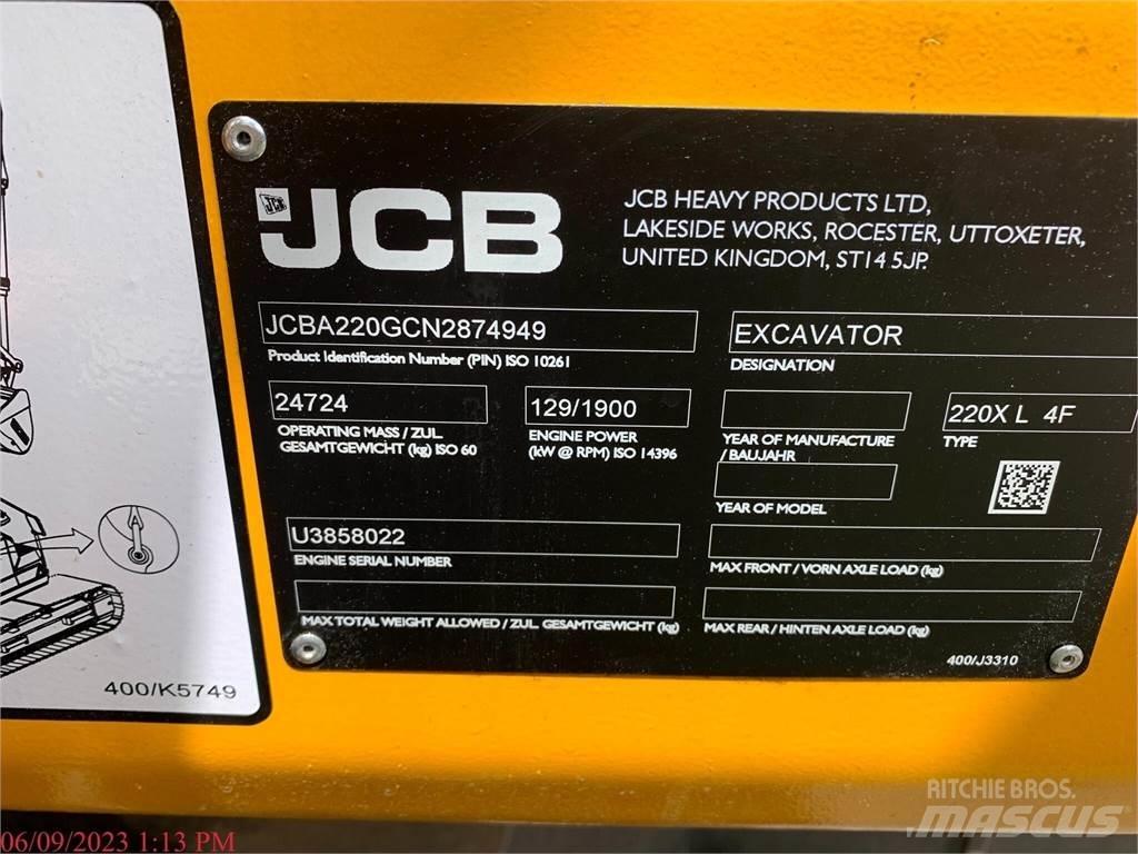 JCB 220X Kāpurķēžu ekskavatori