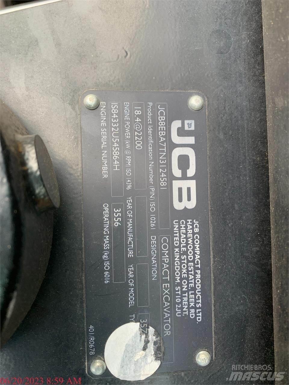 JCB 35Z-1 Mini ekskavatori < 7 t