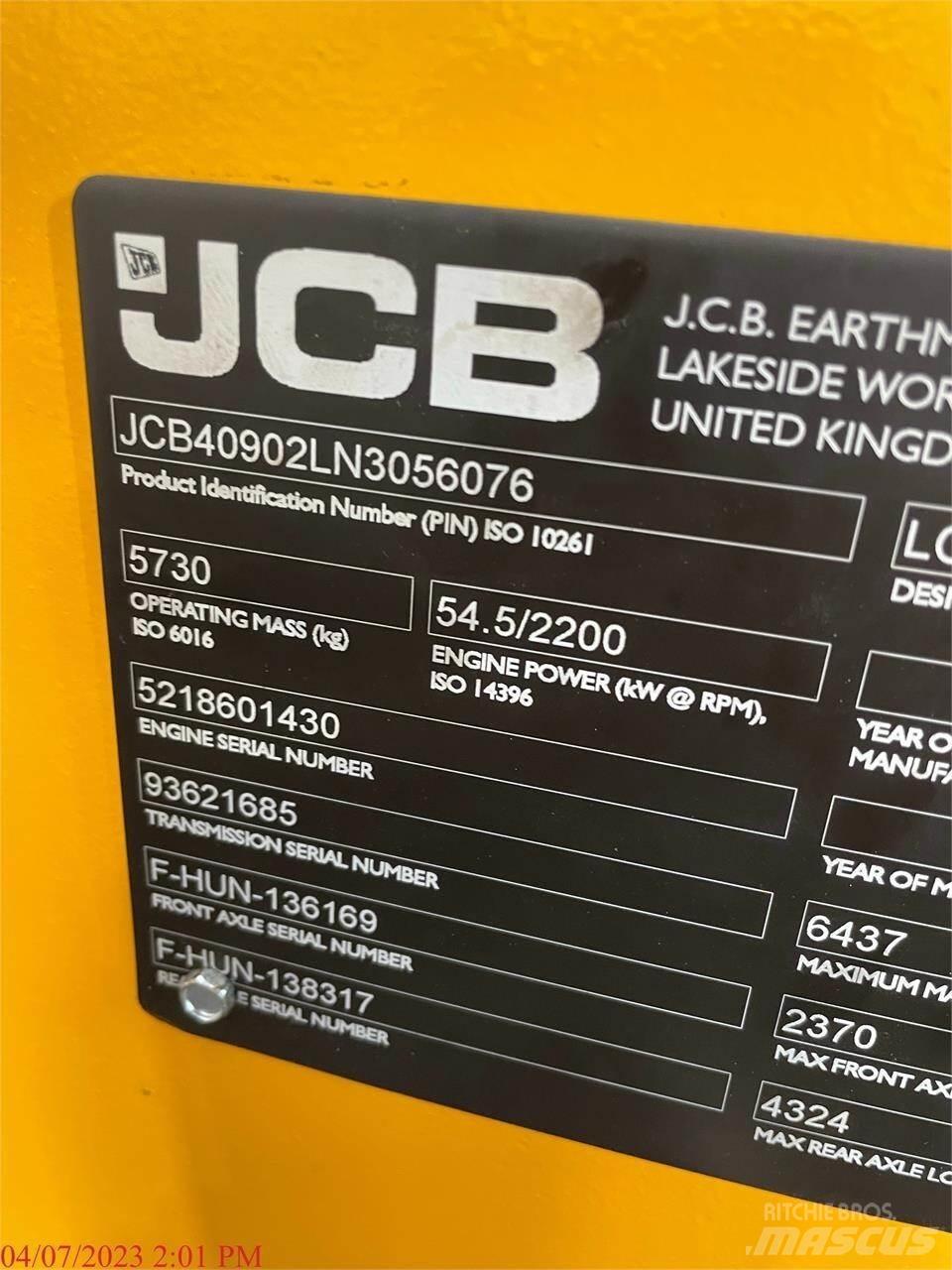 JCB 409 Iekrāvēji uz riteņiem