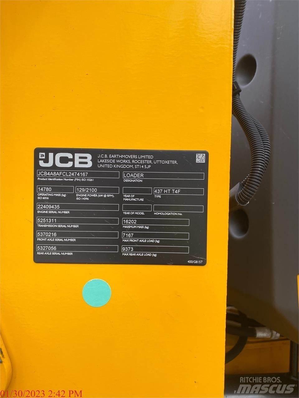 JCB 437HT Iekrāvēji uz riteņiem