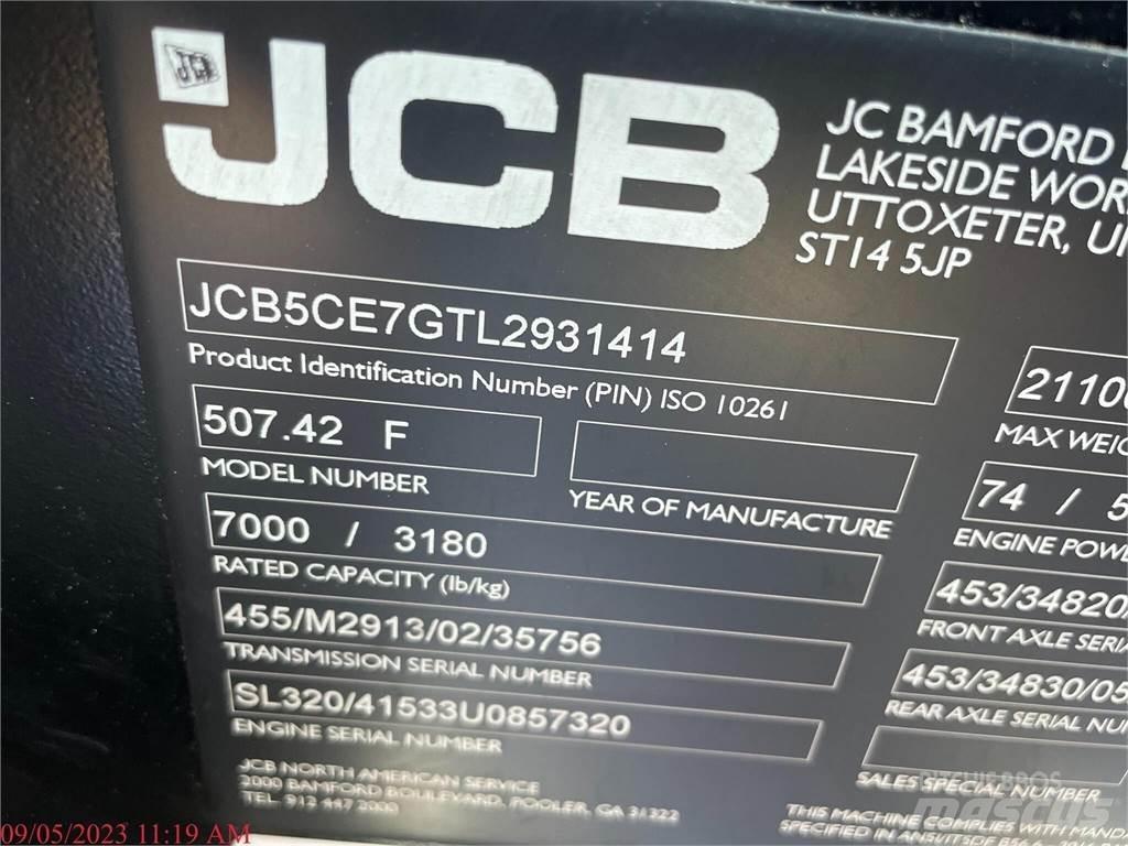 JCB 507-42 Teleskopiskie manipulatori