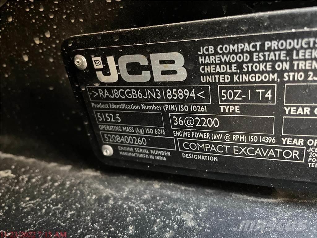 JCB 50Z-1 Mini ekskavatori < 7 t