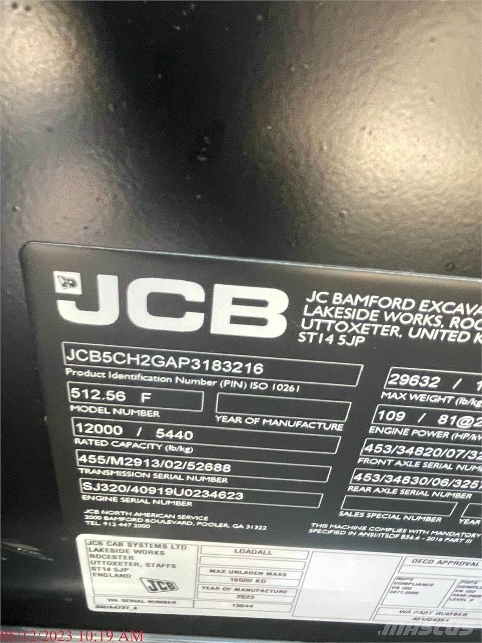 JCB 512-56 Teleskopiskie manipulatori