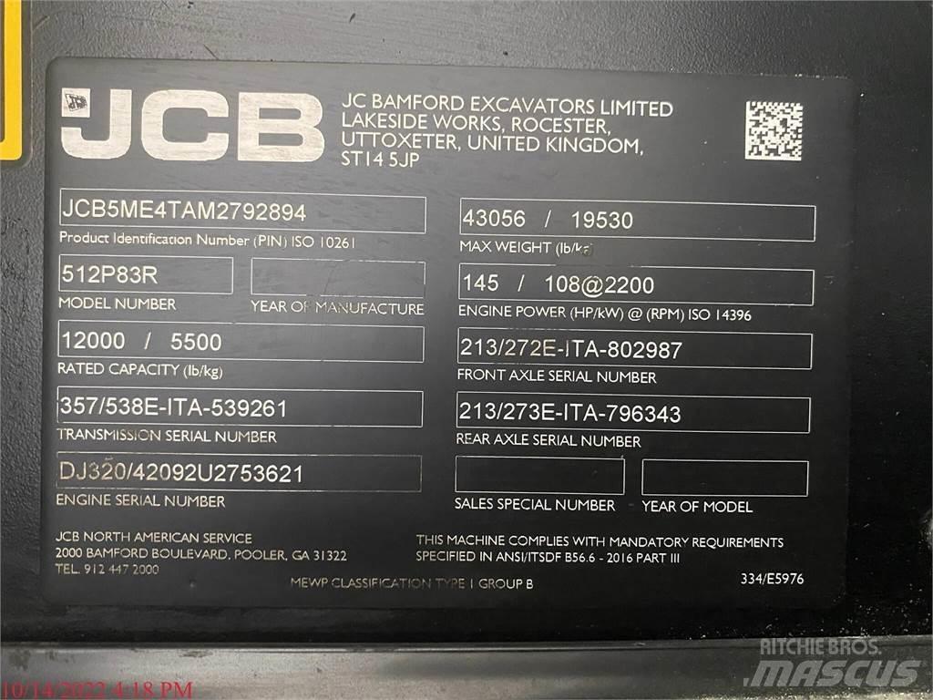 JCB 512-83R Teleskopiskie manipulatori