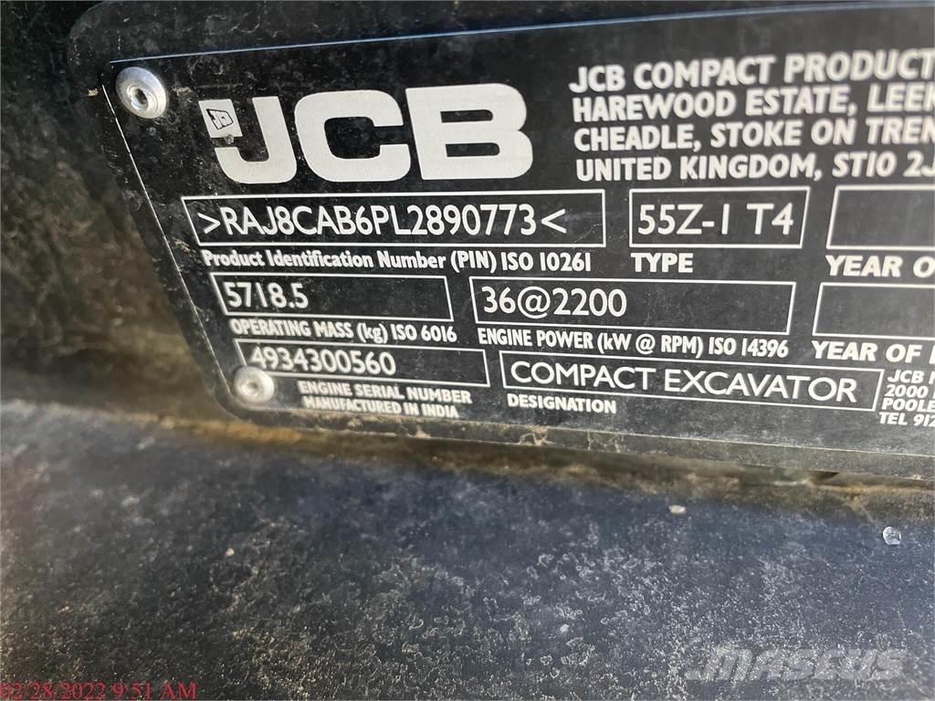 JCB 55Z-1 Mini ekskavatori < 7 t