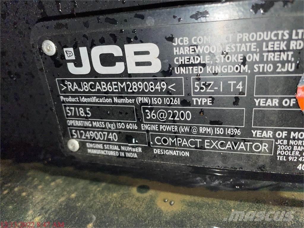 JCB 55Z-1 Mini ekskavatori < 7 t