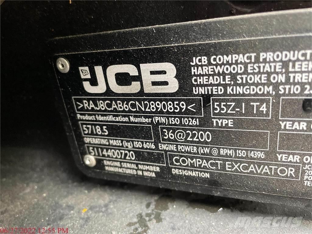 JCB 55Z-1 Mini ekskavatori < 7 t