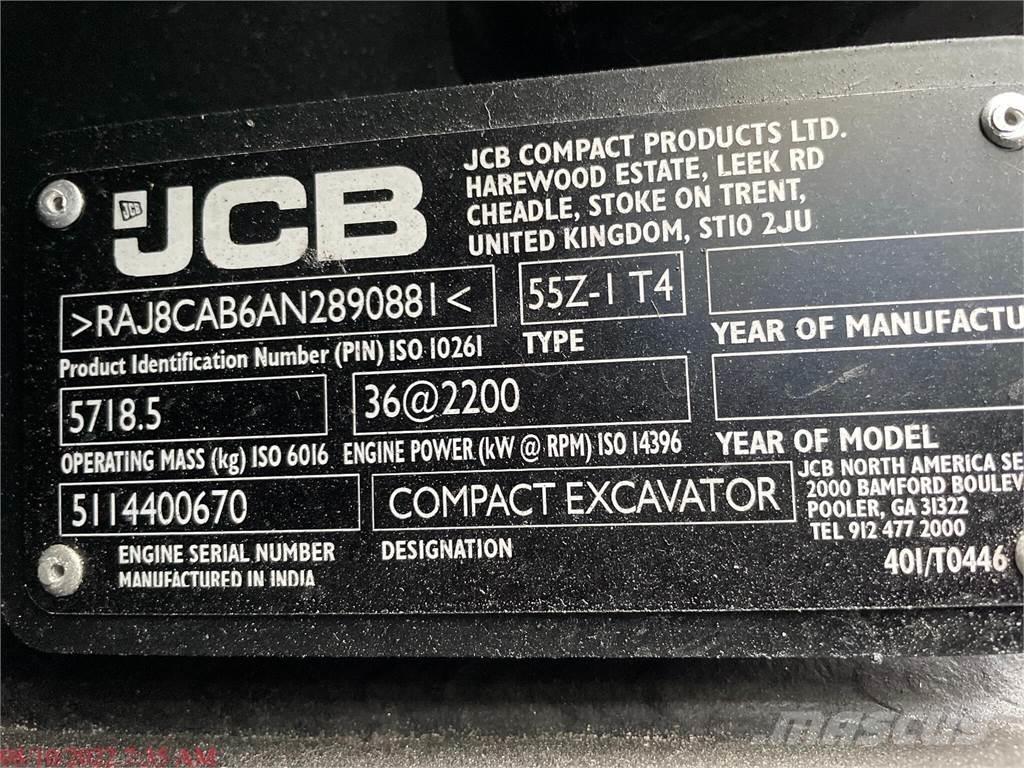 JCB 55Z-1 Mini ekskavatori < 7 t