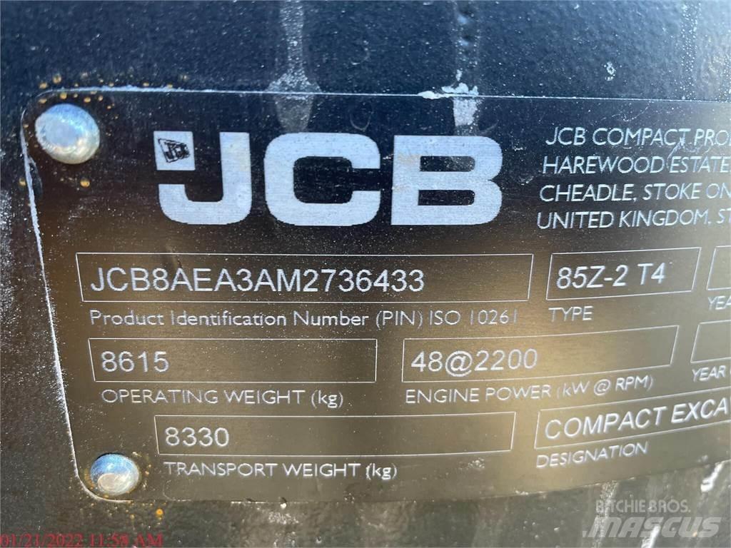 JCB 85Z-2 Kāpurķēžu ekskavatori