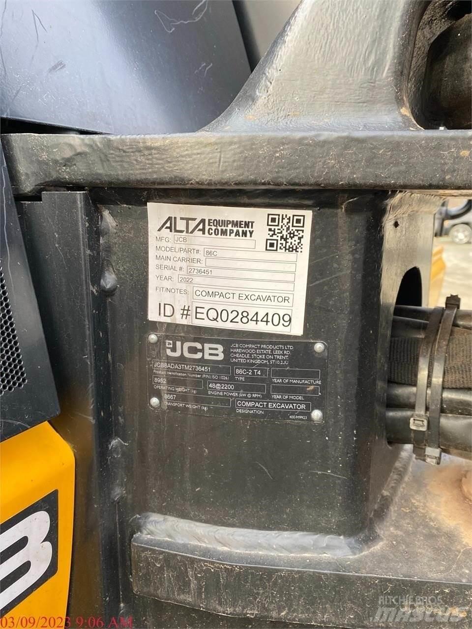 JCB 86C-2 Kāpurķēžu ekskavatori