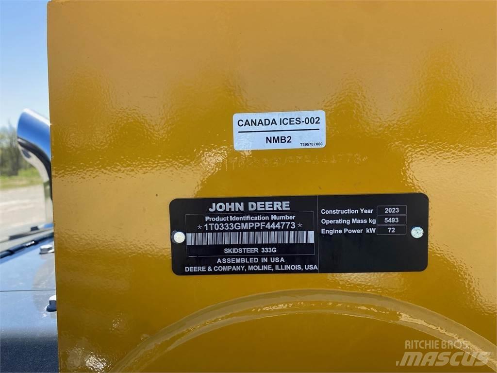 John Deere 333G Lietoti riteņu kompaktiekrāvēji