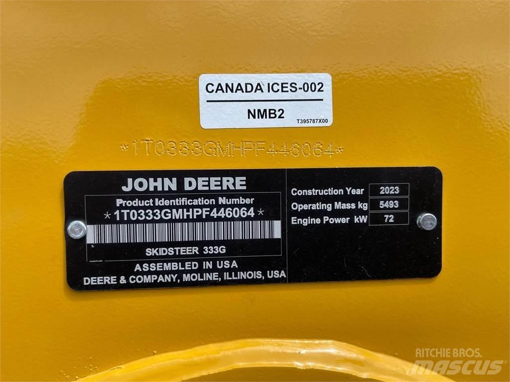 John Deere 333G Lietoti riteņu kompaktiekrāvēji
