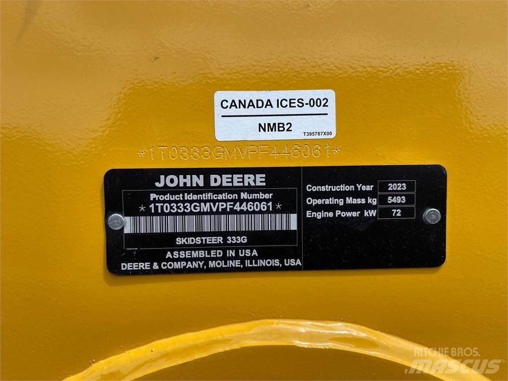 John Deere 333G Lietoti riteņu kompaktiekrāvēji