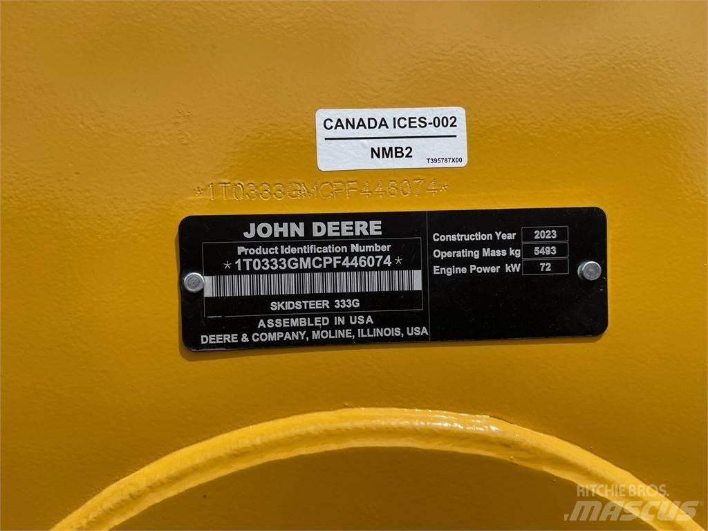 John Deere 333G Lietoti riteņu kompaktiekrāvēji