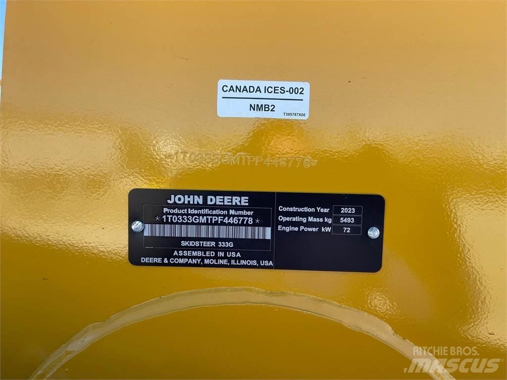 John Deere 333G Lietoti riteņu kompaktiekrāvēji