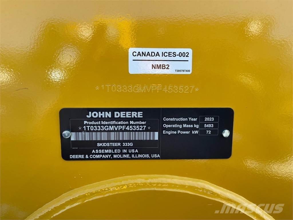 John Deere 333G Lietoti riteņu kompaktiekrāvēji