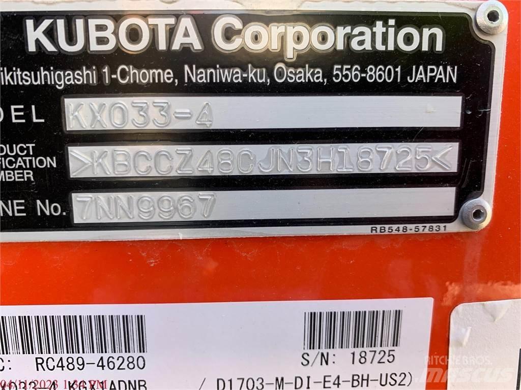 Kubota KX033-4 Mini ekskavatori < 7 t