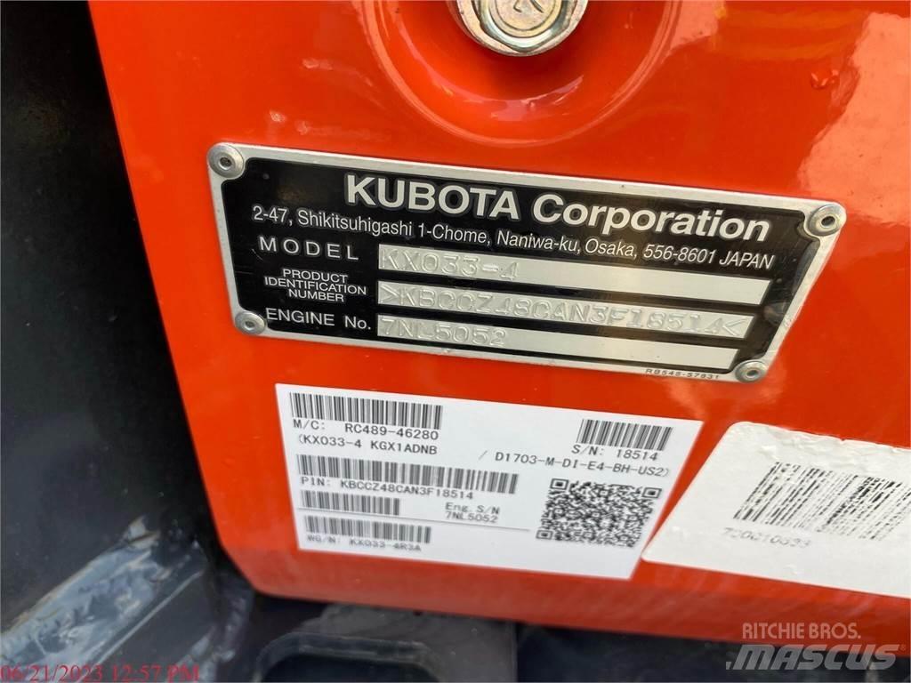 Kubota KX033-4 Mini ekskavatori < 7 t
