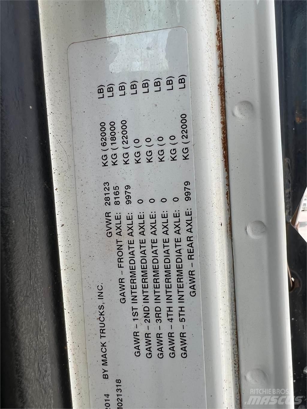 Mack GRANITE GU713 Būvniecība- Citi