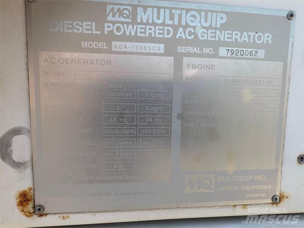 MultiQuip 150 KVA Citi ģeneratori