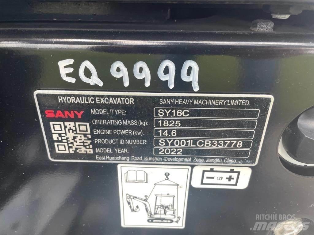 Sany SY16C Mini ekskavatori < 7 t
