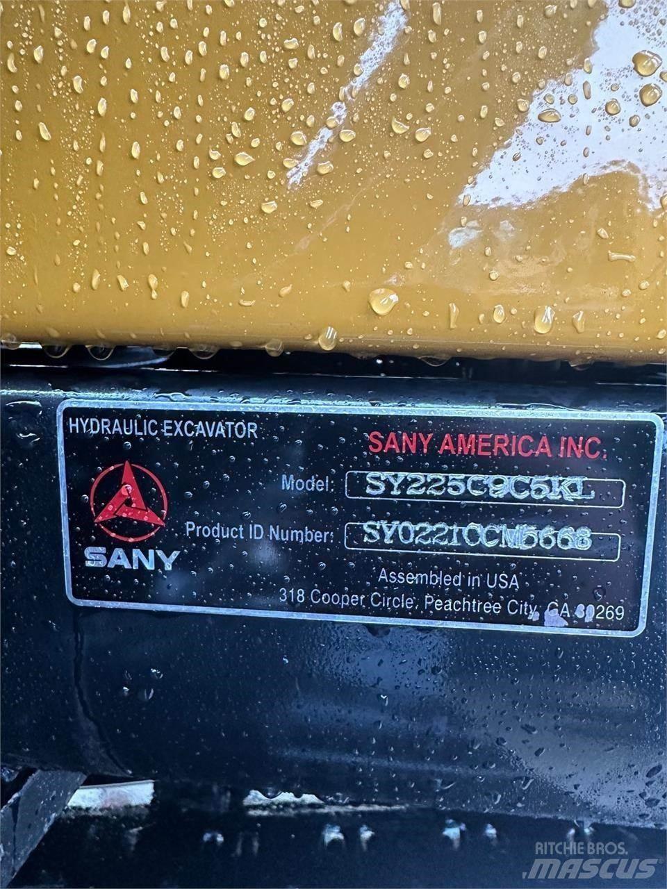 Sany SY225C Kāpurķēžu ekskavatori