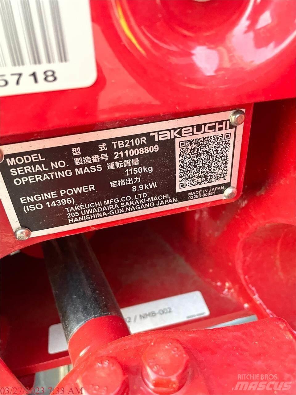 Takeuchi TB210R Mini ekskavatori < 7 t