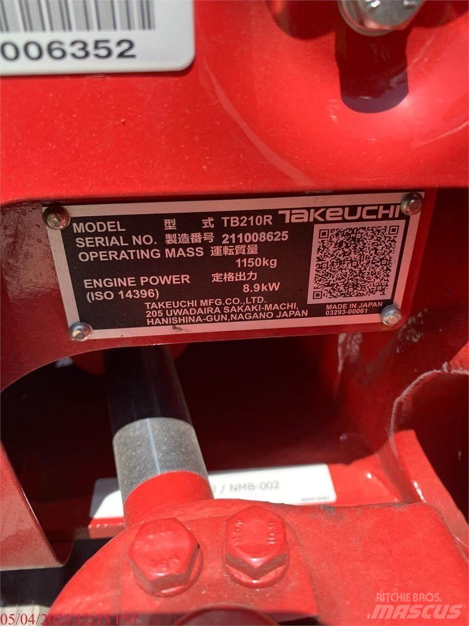 Takeuchi TB210R Mini ekskavatori < 7 t