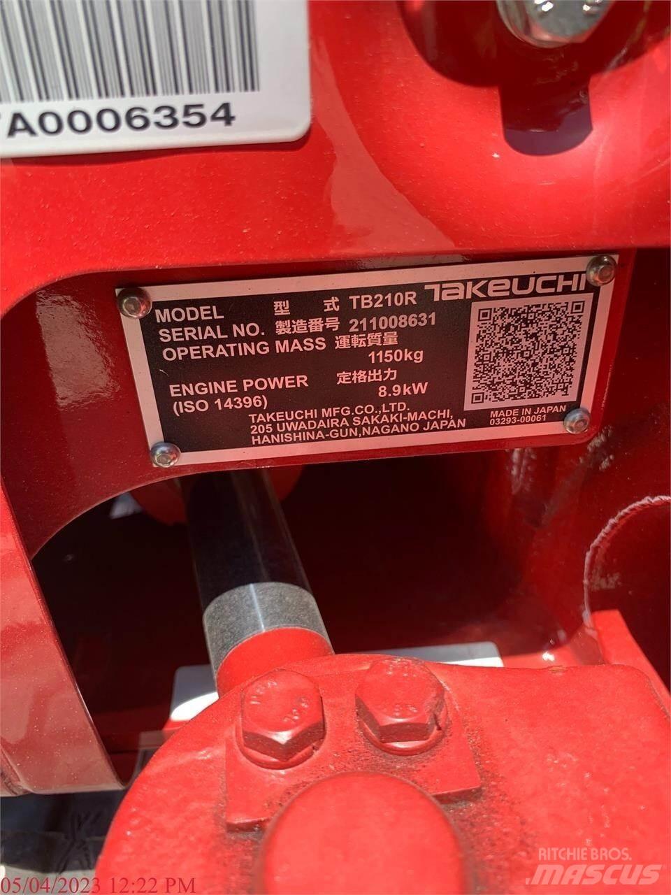 Takeuchi TB210R Mini ekskavatori < 7 t