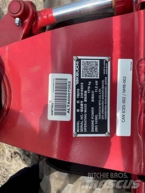 Takeuchi TB216 Mini ekskavatori < 7 t